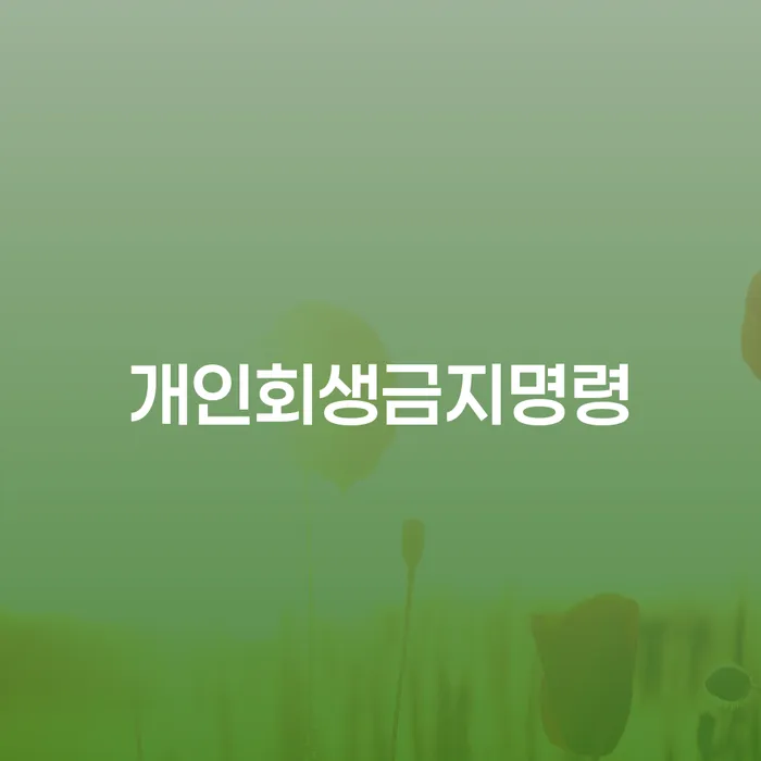 김포개인회생 추심 대응법 관한건
