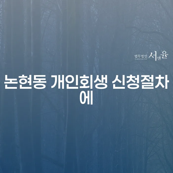 논현동 개인회생 신청절차에