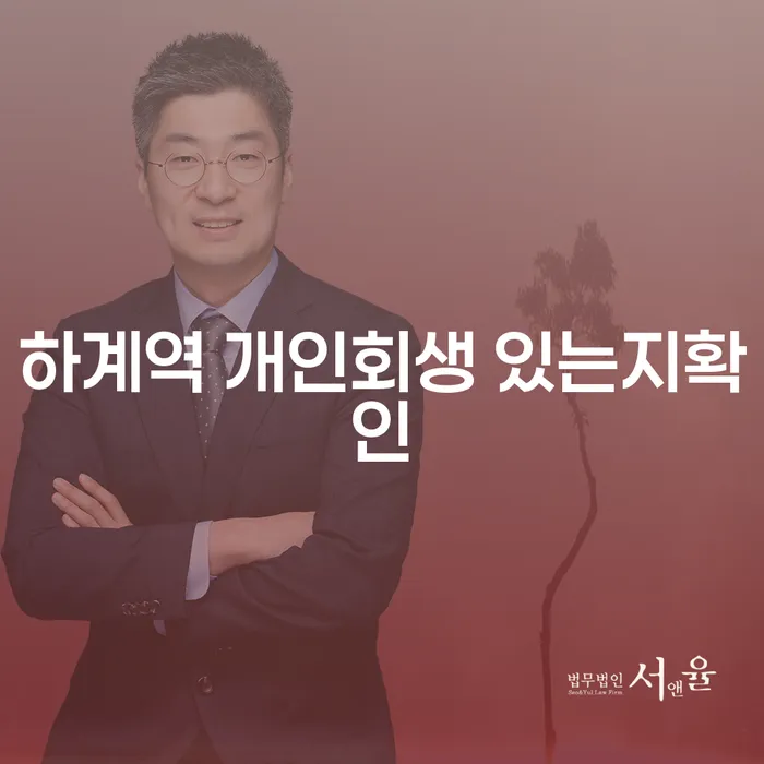하계역 개인회생 있는지확인