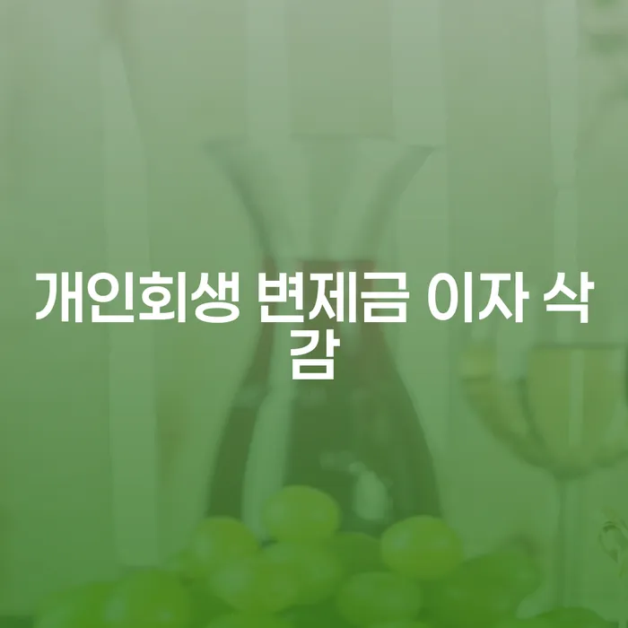 개인회생 변제금 이자 삭감, 어떻게 효과적으로 신청할 수 있을까요?